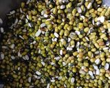 A picture of step 1 of Moong and Urad Dal dhokla.