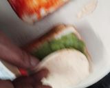 A picture of step 4 of Vegetable cheese sandwich for kids.