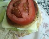 A picture of step 9 of Chicken Burger.