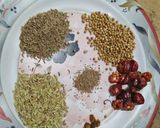 A picture of step 1 of Homemade Chaat masala.