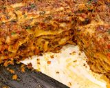 A picture of step 17 of Vegetarian Spicy mushroom lasagna.