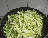 A picture of step 9 of Patta Gobi/ Cabbage Matar.