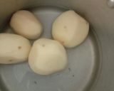 A picture of step 1 of Chatpate rice bhujiya mint flavour.