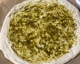 A picture of step 2 of Seafood Pizza.