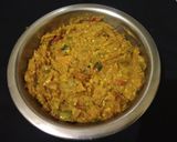 A picture of step 5 of Kundru Bharta.