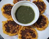 A picture of step 6 of Paneer coconut tikki.