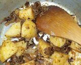 A picture of step 10 of Green Potato Biryani.
