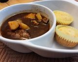 A picture of step 4 of A1 Steakhouse Soup.