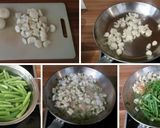 Foto del paso 1 de la receta Vermicellini con judías verdes, cebolla y calamar