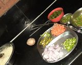 A picture of step 2 of Hyderabadi biryani with raita.