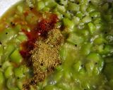 A picture of step 6 of Snake gourd curry.