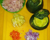 Foto del paso 1 de la receta: Zapallito Italiano relleno, con costra de Queso