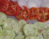 A picture of step 4 of Tricolour Salad.