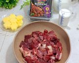 Foto langkah ke 1 dari resep Rendang Sapi Bumbu Praktis.