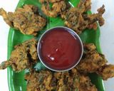 A picture of step 6 of Crunchy Arbi patta pakoda Aloo patra pakoda.