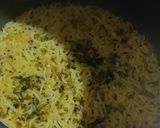 A picture of step 3 of Gujarat Kadi and khichadi.