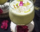 A picture of step 4 of Maharashtrian Kesar Piyush.