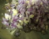 A picture of step 2 of Palak Chana.