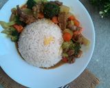 Foto langkah ke 6 dari resep Nasi Nanas | Beef Curry.