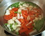 A picture of step 1 of Instant mix veg pickle.