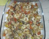 صورة لخطوة 3 من وصفة طريقة عمل طاجن أرز بالجمبري والبشاميل