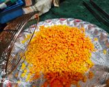 A picture of step 5 of Tri Color Boondi.