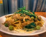 รูปขั้นตอนการทำที่ 4 ของ สปาเกตตีเขียวหวานอกไก่
