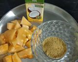 A picture of step 1 of Muskmelon Coconut milk-Shake.