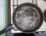 A picture of step 6 of Gizzard with rice and greens.