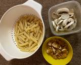Mushroom penne pasta recipe step 1 photo
