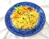 Hình bước làm 4 của món Cơm chiên thịt gà lúc lắc