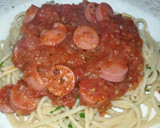 Foto del paso 5 de la receta: Spaghetti al pesto con salsa de salchichas #recetasdefindemes