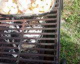 A picture of step 3 of Smokey Lamb on a Grill with Veggies.