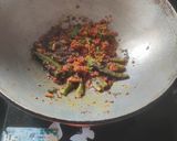 A picture of step 3 of Bharva Bhindi.