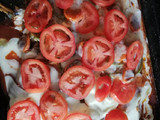 Boga a la pizza en el horno