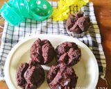 Foto langkah ke 8 dari resep Bolu kukus coklat mekar tanpa telur tanpa mixer.