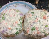 A picture of step 6 of Bread Uttpam.