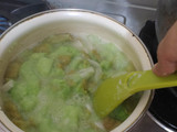 Puding Roti Tawar Pandan Kelapa