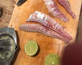 Ceviche with avocado, cherry tomatoes and spring onions recipe step 2 photo