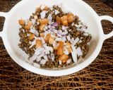 A picture of step 4 of Green Moong Dal Chaat.