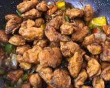 A picture of step 9 of Chilli Chicken.