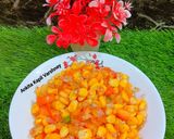 A picture of step 3 of Corn Chaat.