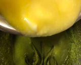 A picture of step 7 of White Chocolate and Matcha Soft Cake.