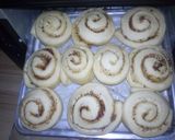 A picture of step 3 of Cinnamon roll.