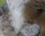 Foto langkah ke 3 dari resep Pudding Selasih with Fiber Creme.