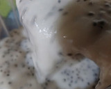 Foto langkah ke 3 dari resep Pudding Selasih with Fiber Creme.