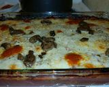 A picture of step 6 of Meatball Parmesan Cassarole.