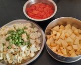 A picture of step 1 of Pav bhaji.
