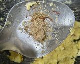 A picture of step 2 of Banana Rava Kesari Halwa - Divine Bhog Prasad.