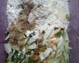 Foto langkah ke 5 dari resep Lontong isi lengkap sama bakwan n sambel kacang.